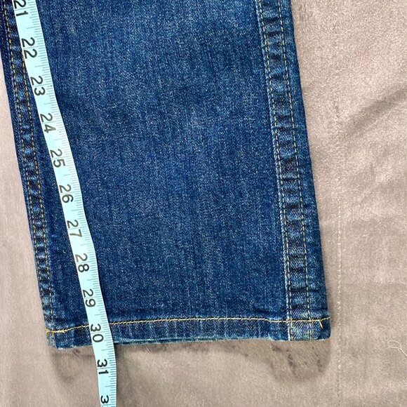 Calvin Klein Jeans Women's Size 8 Lean Bootcut Dark Wash Flap Pocket EUC - Picture 11 of 15